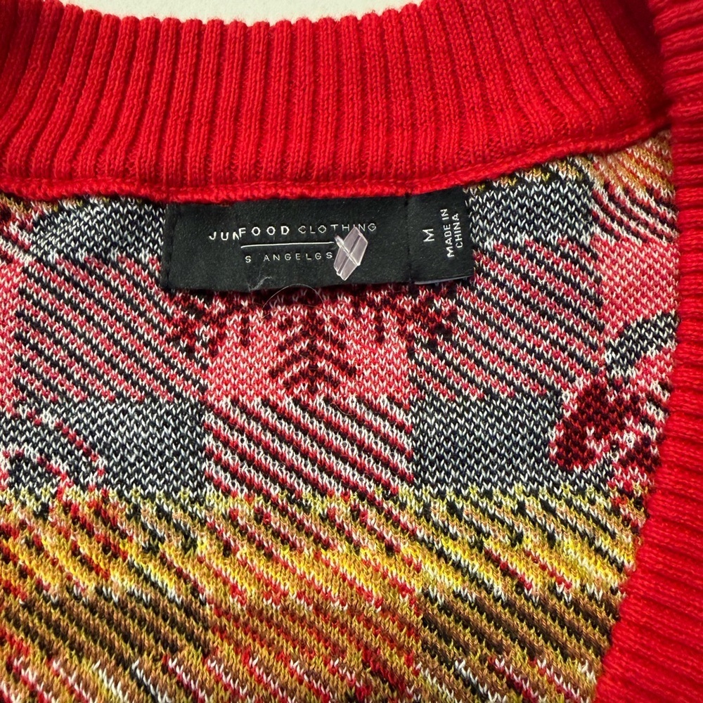 Dr. Seuss The Grinch Men’s Christmas Cardigan Buffalo Plaid Size M NWOT - Picture 6 of 9